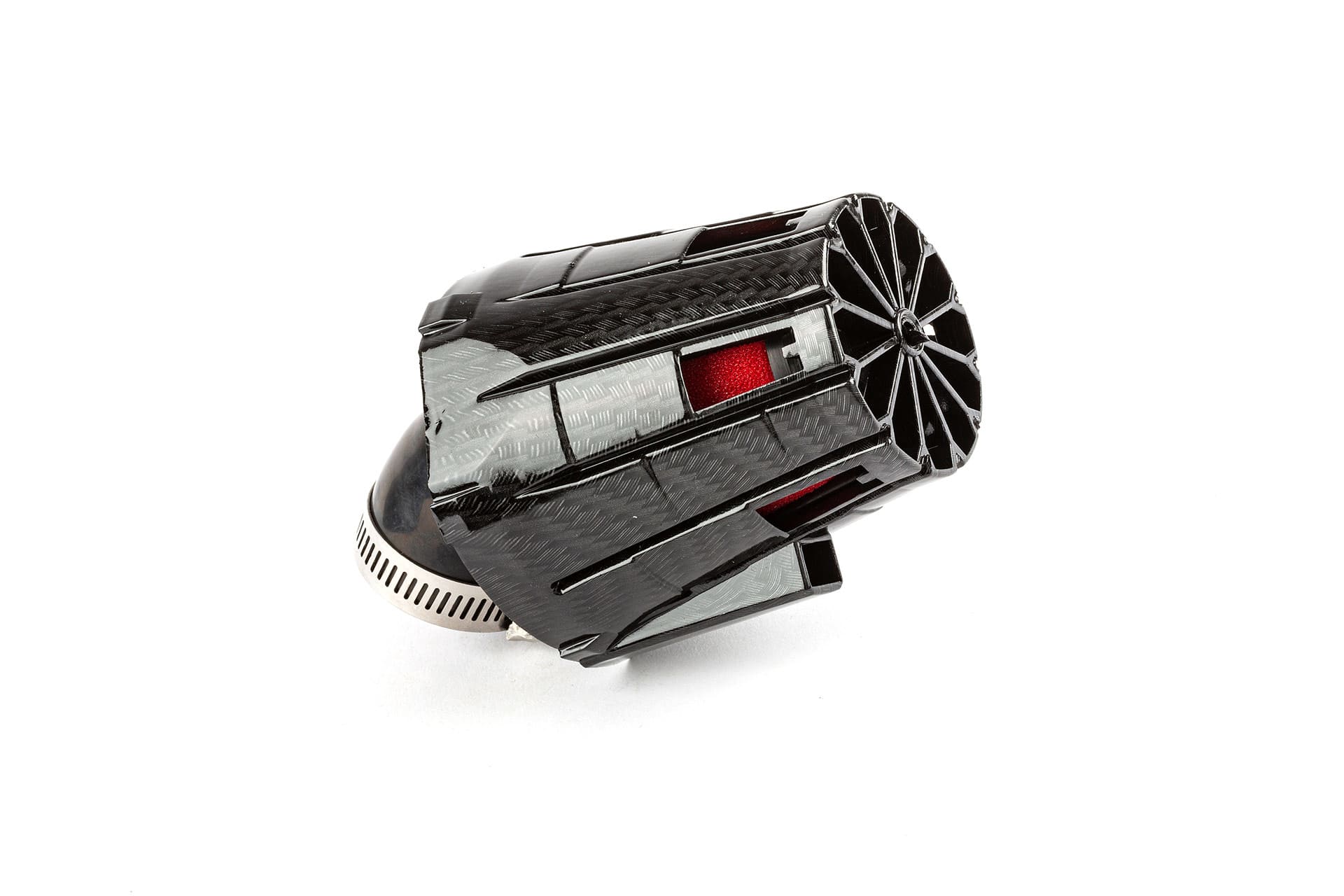 str-335.01/ca filtro aria e5 inclinato 45 d.35mm carbone / rosso str8