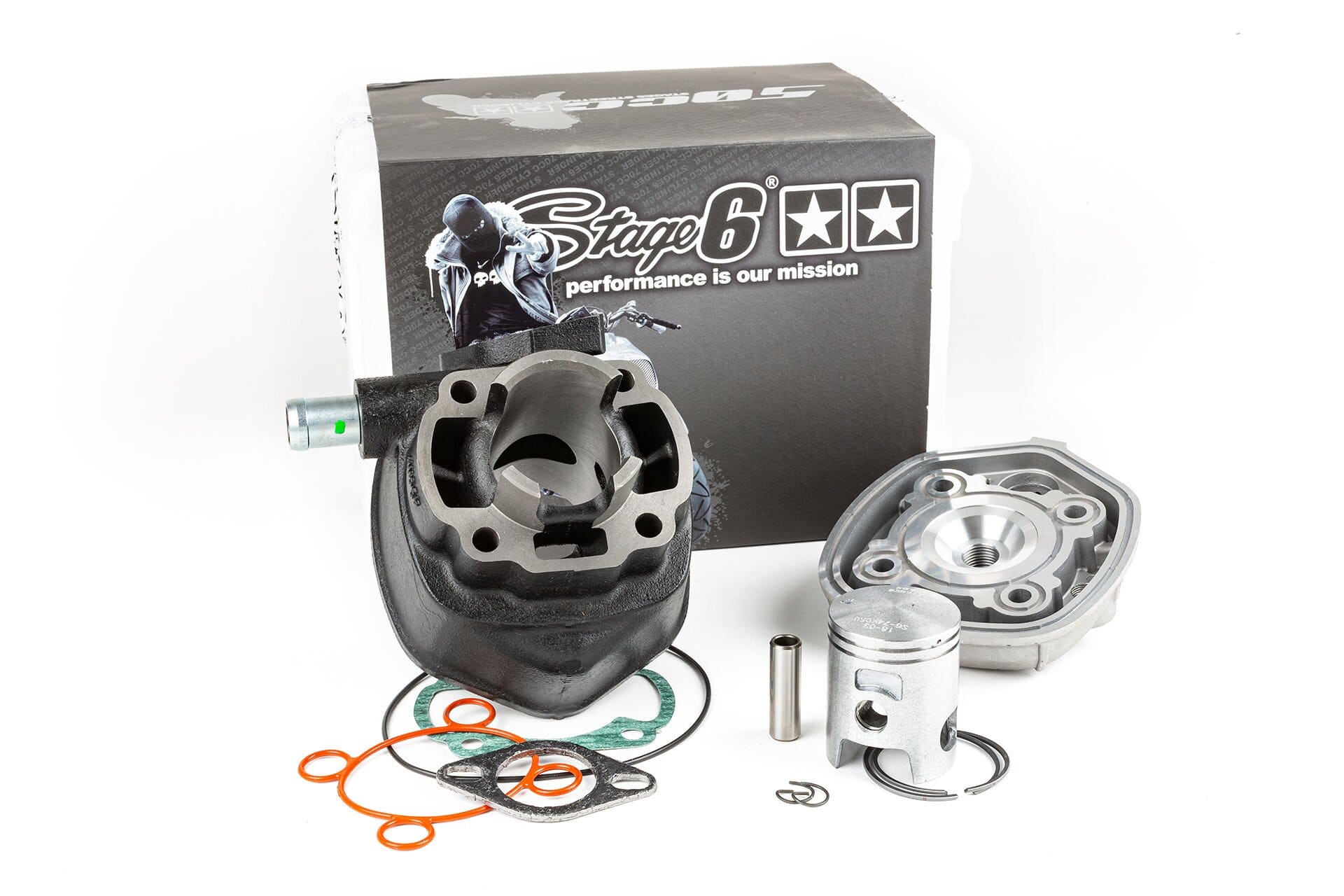 s6-7116620 gruppo termico tage6 streetrace ghisa 50cc minarelli orizzontale lc stage6 rt, COD: S6-7116620