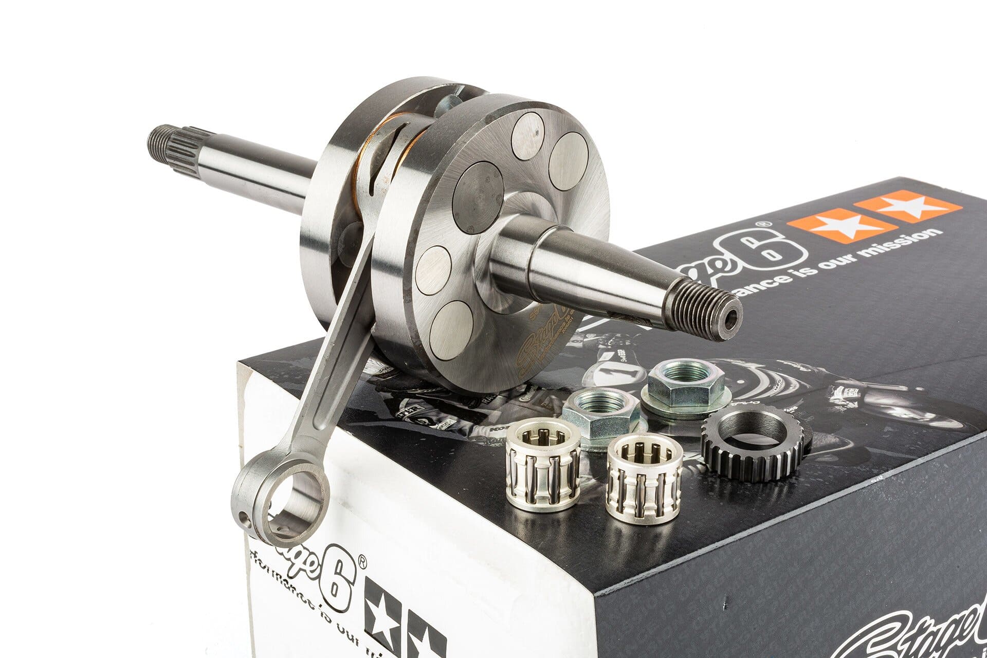 s6-7914096 albero motore stage6 r/t big bore 95, corsa 44 / biella 90mm piaggio 2t stage6 rt, COD: S6-7914096