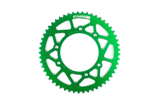 S6-2019301/GR Corona 53 denti - 420 Stage6 alluminio CNC verde Derbi DRD Pro, COD: S6-2019301/GR