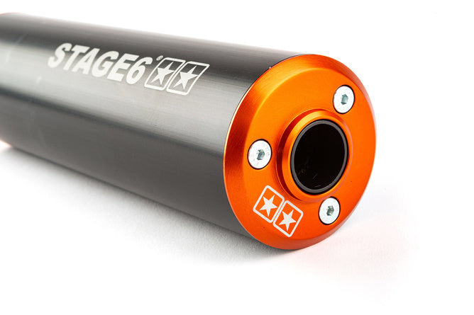 S6-9117402/BO Stage6 StreetRace Exhaust Peugeot 103 SPX Orange / Black