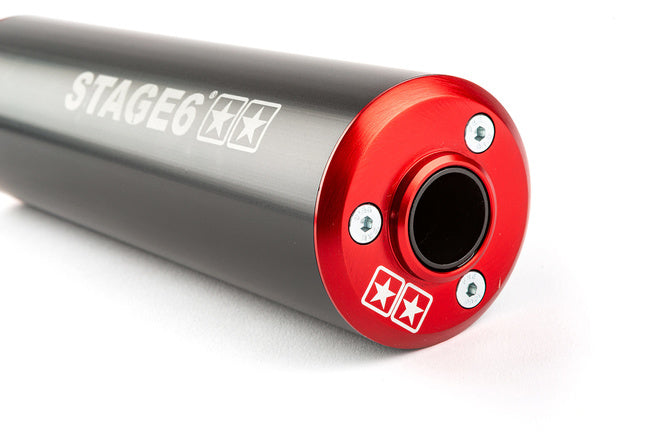 S6-9117402/RE Stage6 StreetRace Exhaust Peugeot 103 SPX Red / Black