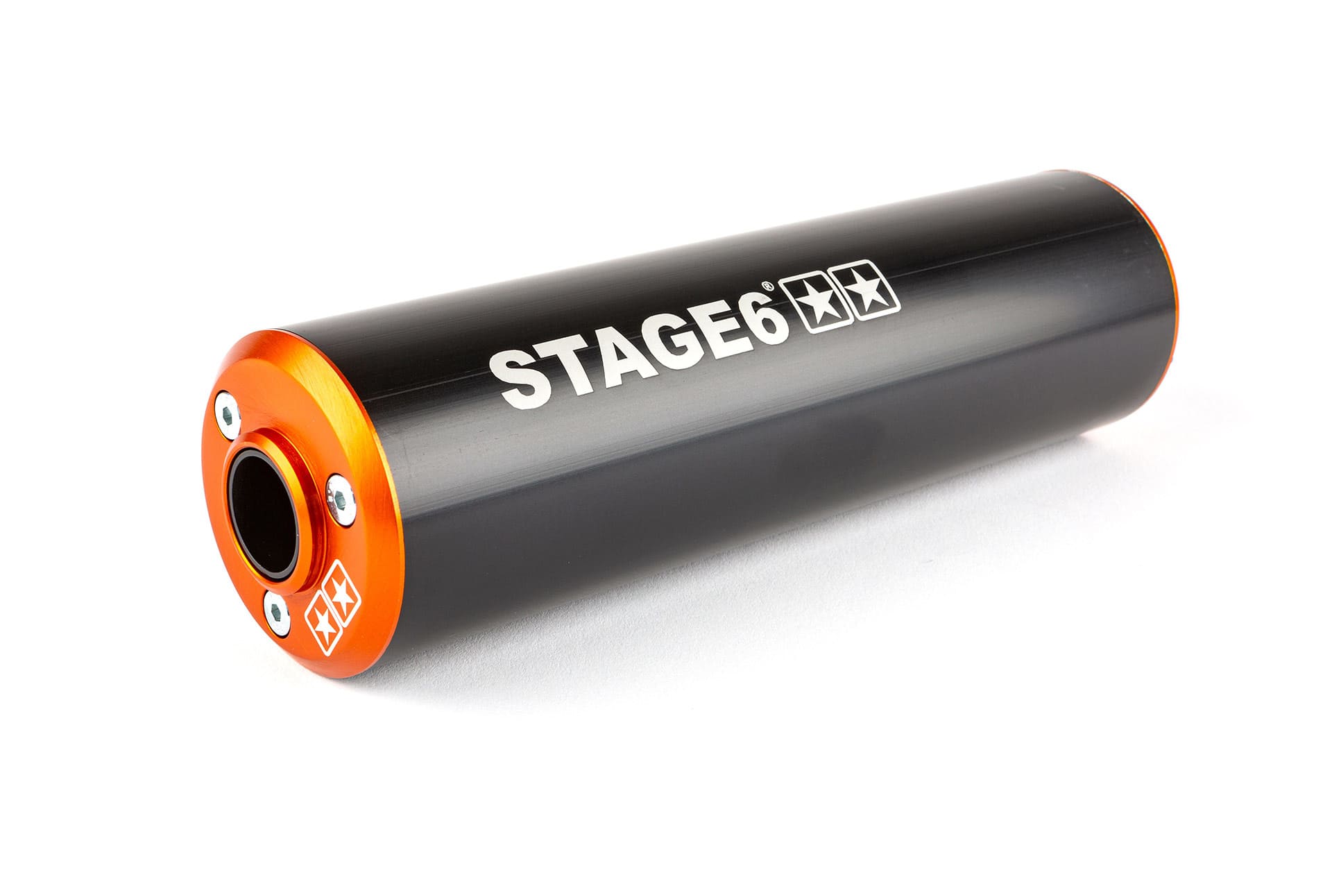 S6-96ET031/BO SILENZIATORE STAGE6 50 - 80CC MONTAGGIO A DESTRA ARANCIONE / NERO, COD: S6-96ET031/BO