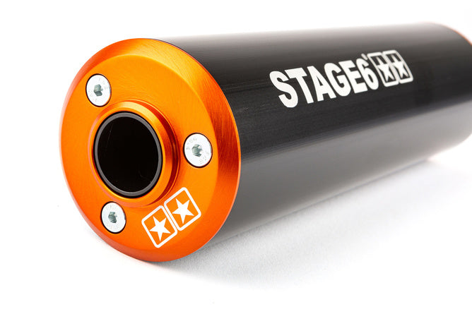S6-9117401/BO Stage6 StreetRace Exhaust Peugeot 103 SP Orange / Black