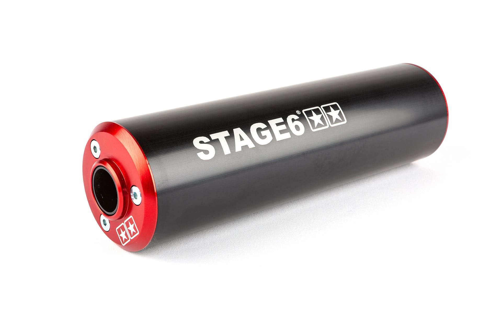 S6-96ET031/RE SILENZIATORE STAGE6 50 - 80CC MONTAGGIO A DESTRA ROSSO / NERO, COD: S6-96ET031/RE