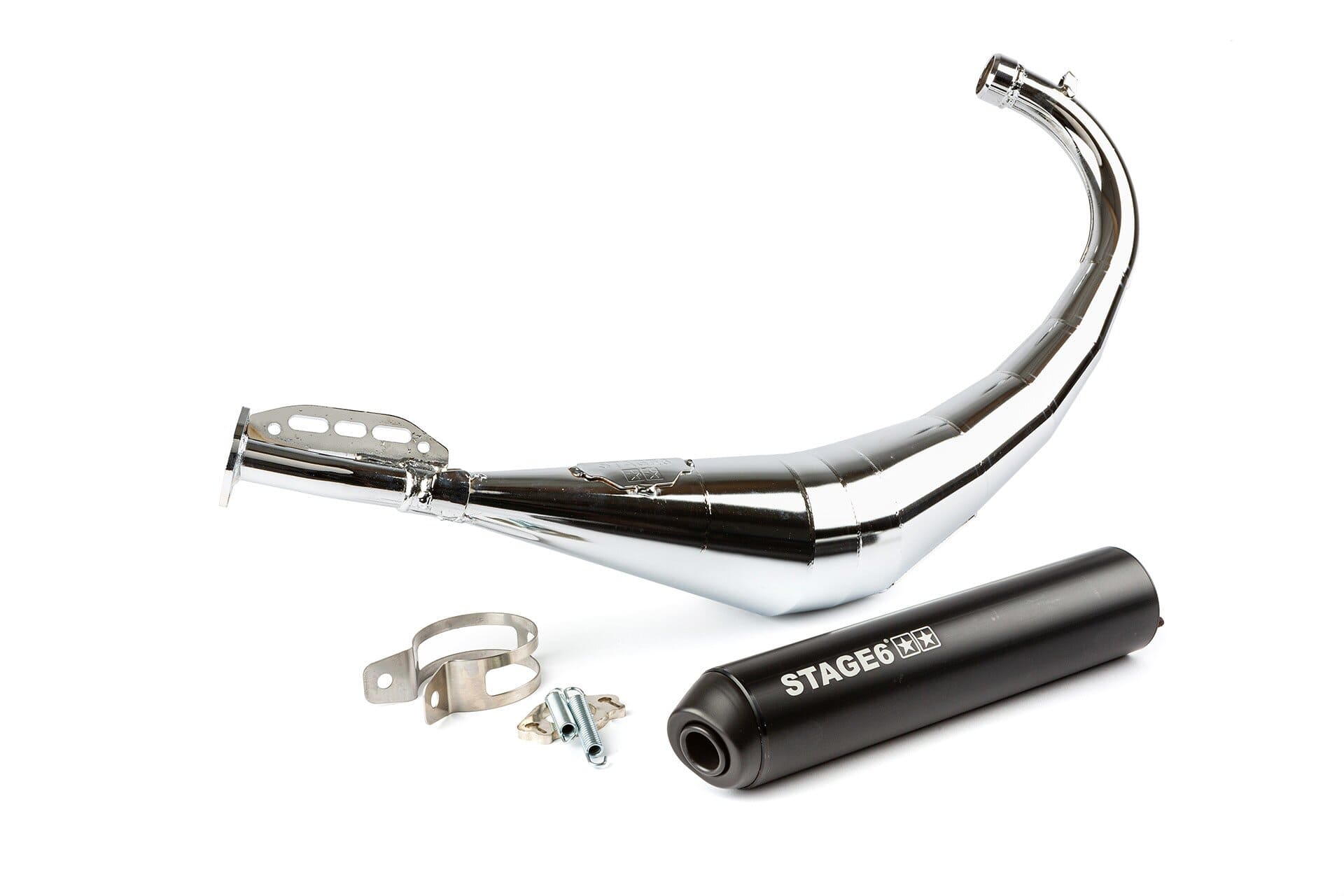 s6-9118904/bm marmitta stage6 streetrace cromato nero derbi / minarelli am6 stage6 rt