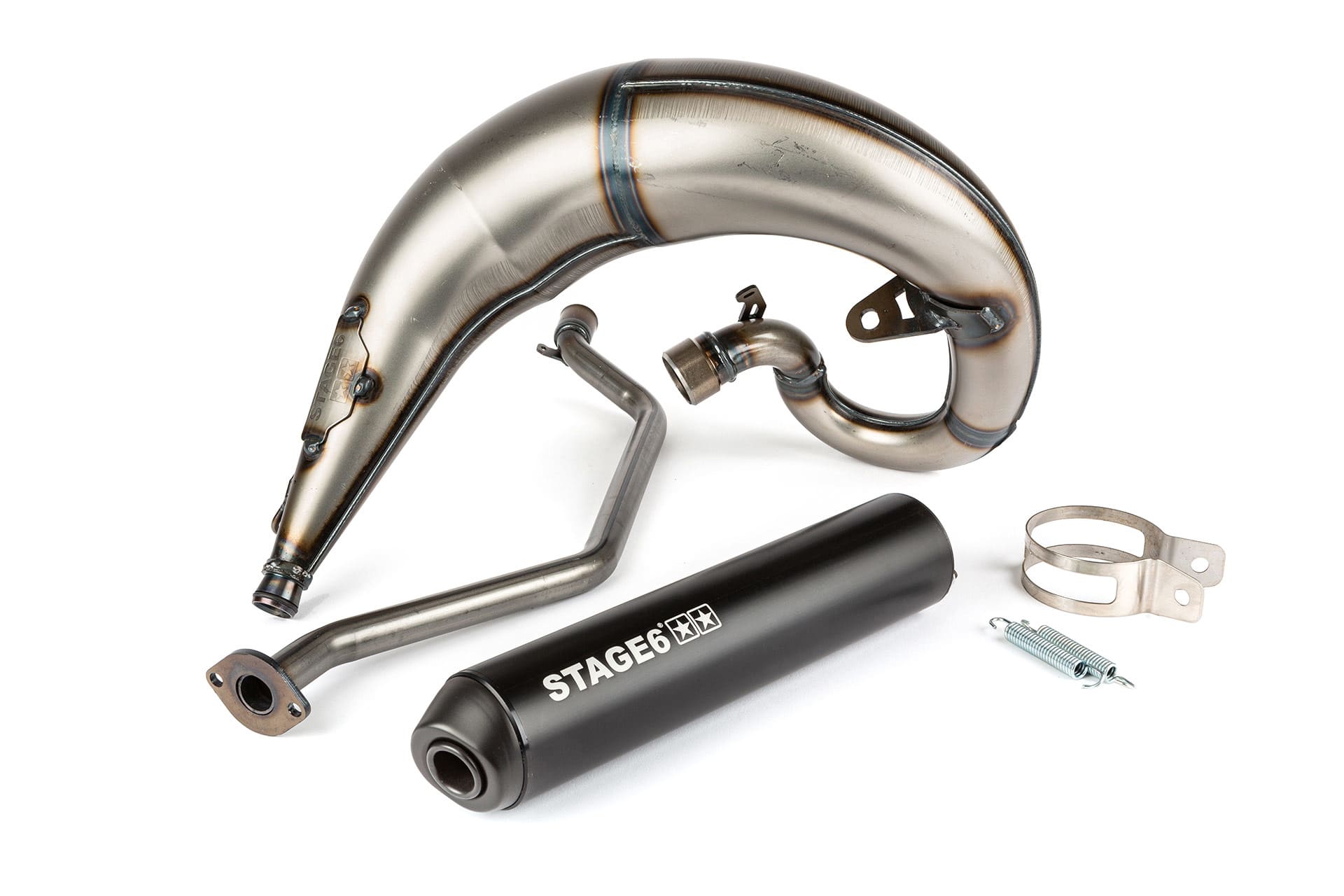 S6-9118840/BM Marmitta Stage6 Streetrace montaggio alto nero Sherco SE / SM