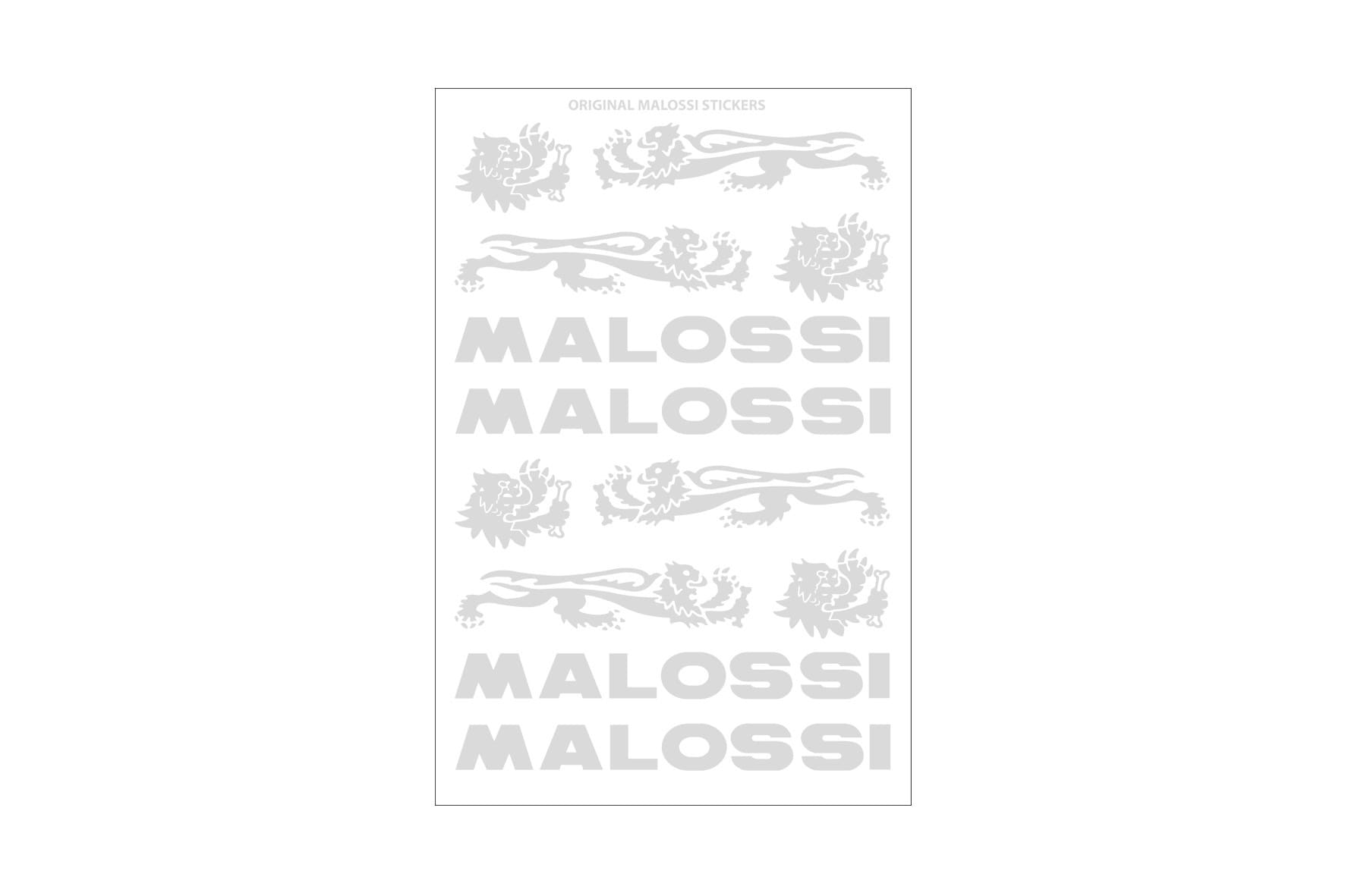 M3314465 Foglio Adesivi Malossi Mini 11x16,8cm cromato, COD: M3314465
