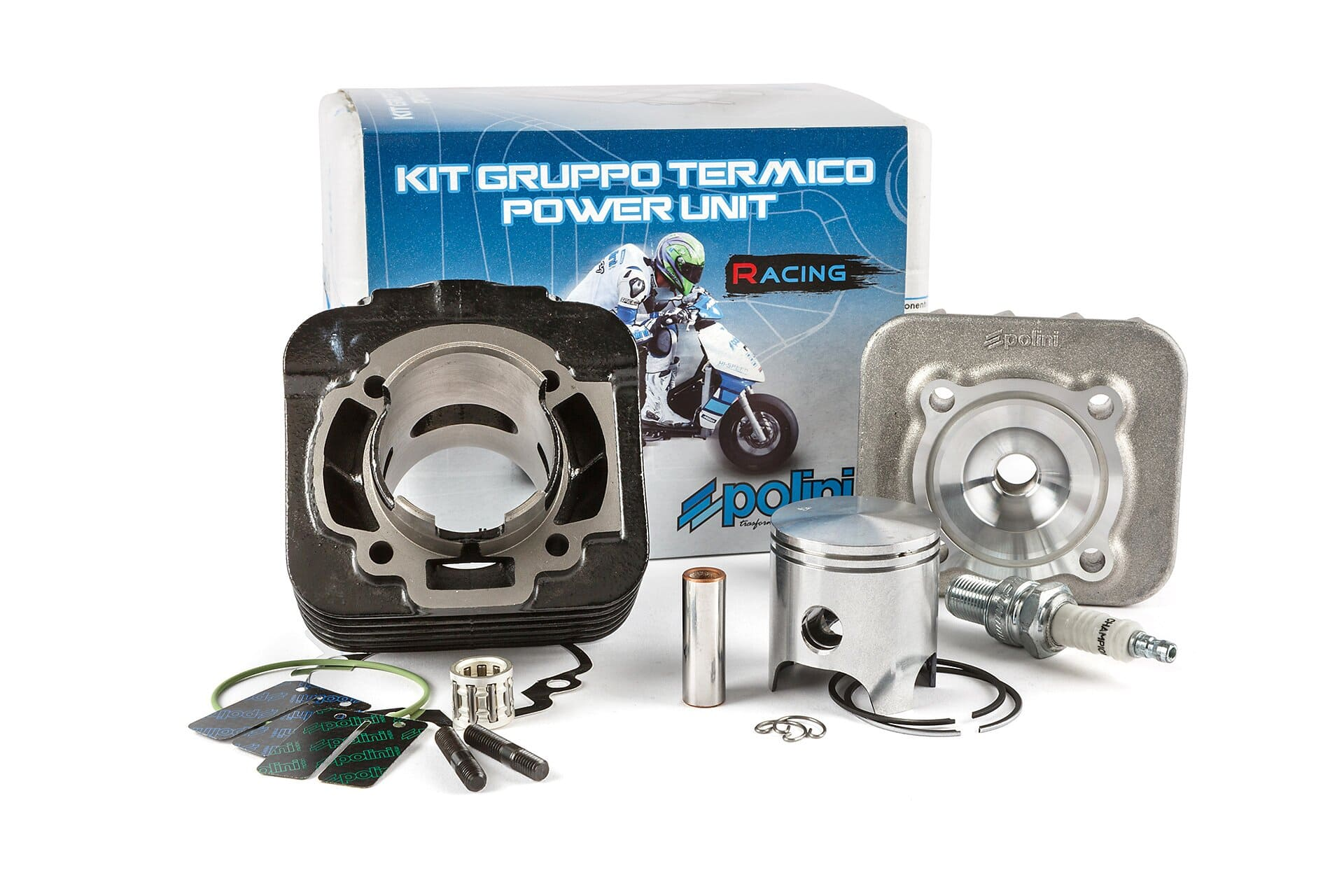 140.0181r gruppo termico polini corsa 70cc d.47 aprilia sr motard 50 2t euro 2 sp.12 ghisa