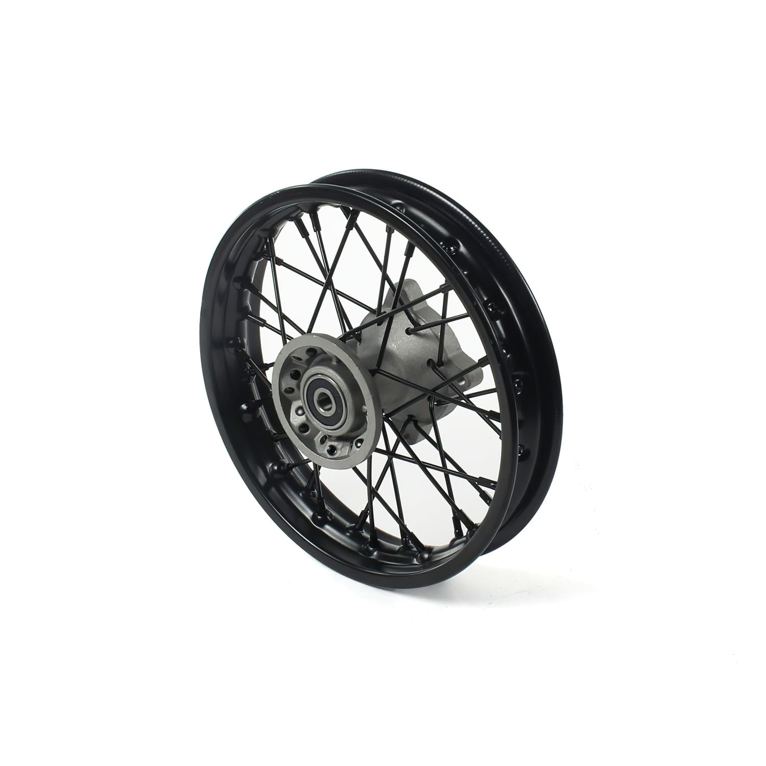 MB2705 Front Wheel / Rim Steel d.12mm - 10'' Pit Bike / Dirt Bike Black