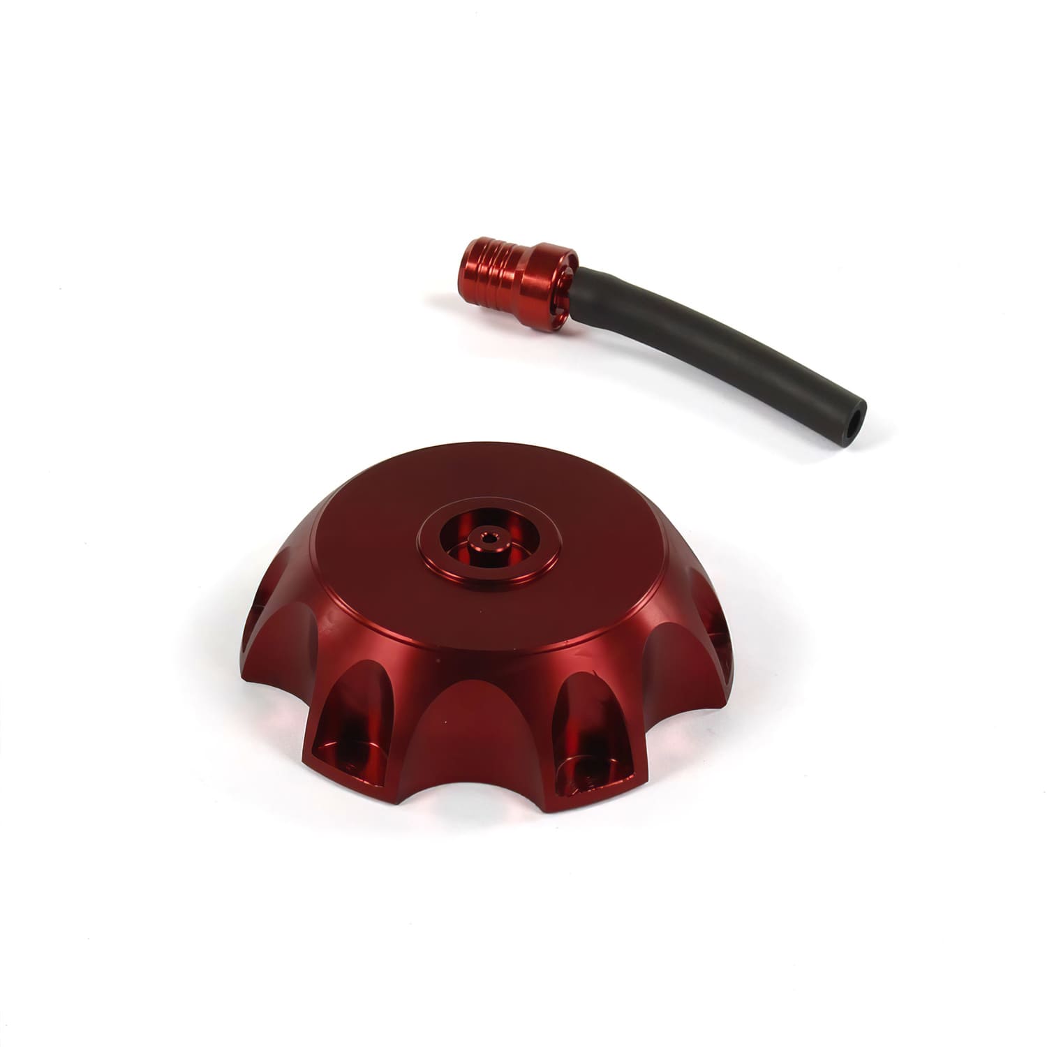 MB2746 Tappo Serbatoio CNC d.48mm Pit Bike / Dirt Bike rosso