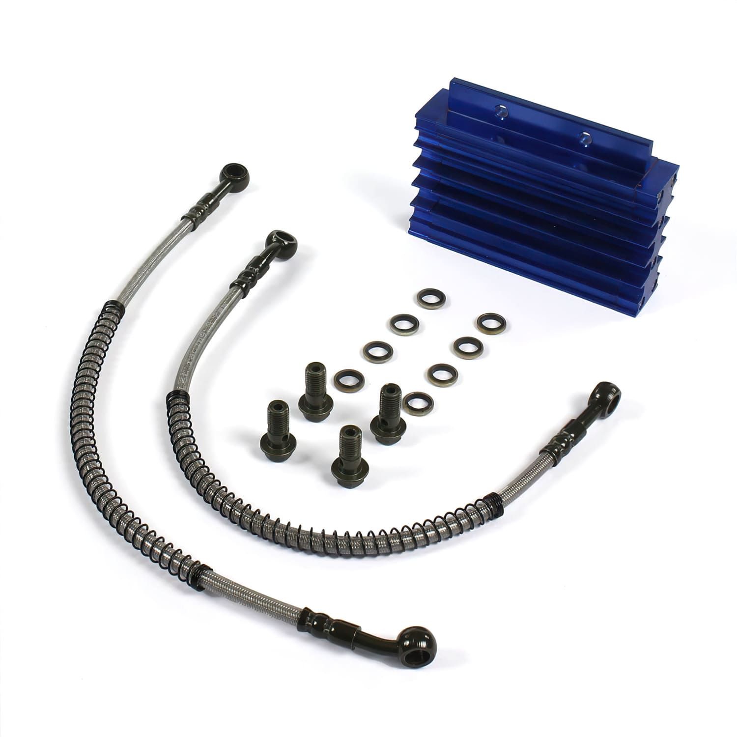 MB3145 Radiatore d'olio alluminio CNC Pit Bike / Dirt Bike Lifan / YX 140cc blu, COD: MB3145