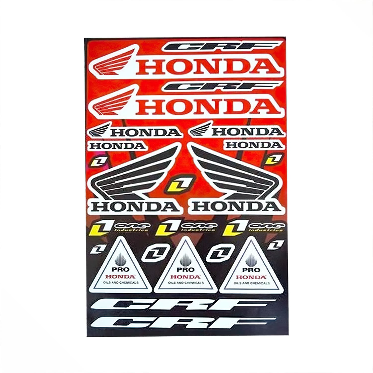 STICK-7152 Foglio Adesivi Honda CRF, COD: STICK-7152