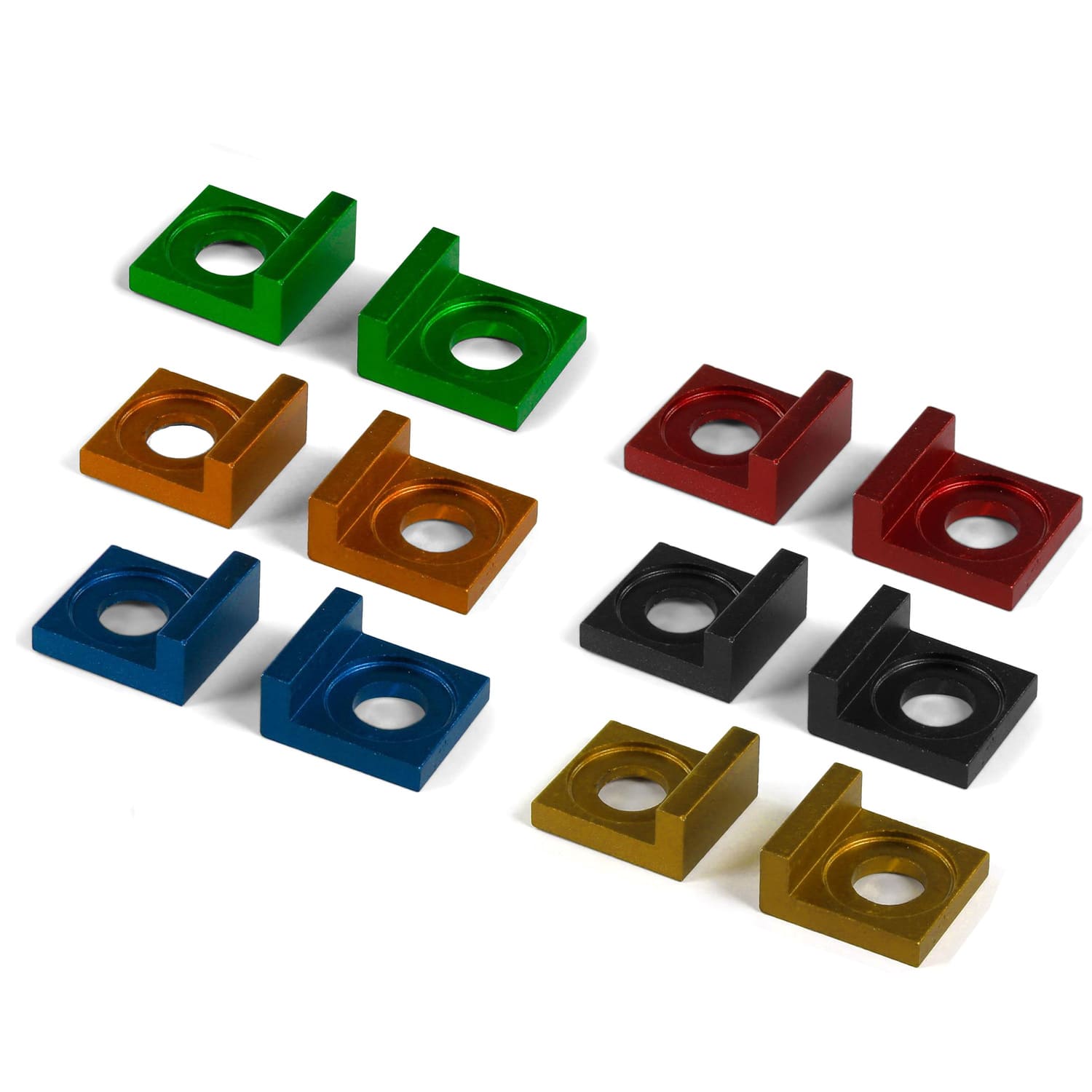 MB7537 Tendicatena alluminio verde - d.15mm Pit Bike / Dirt Bike, COD: MB7537