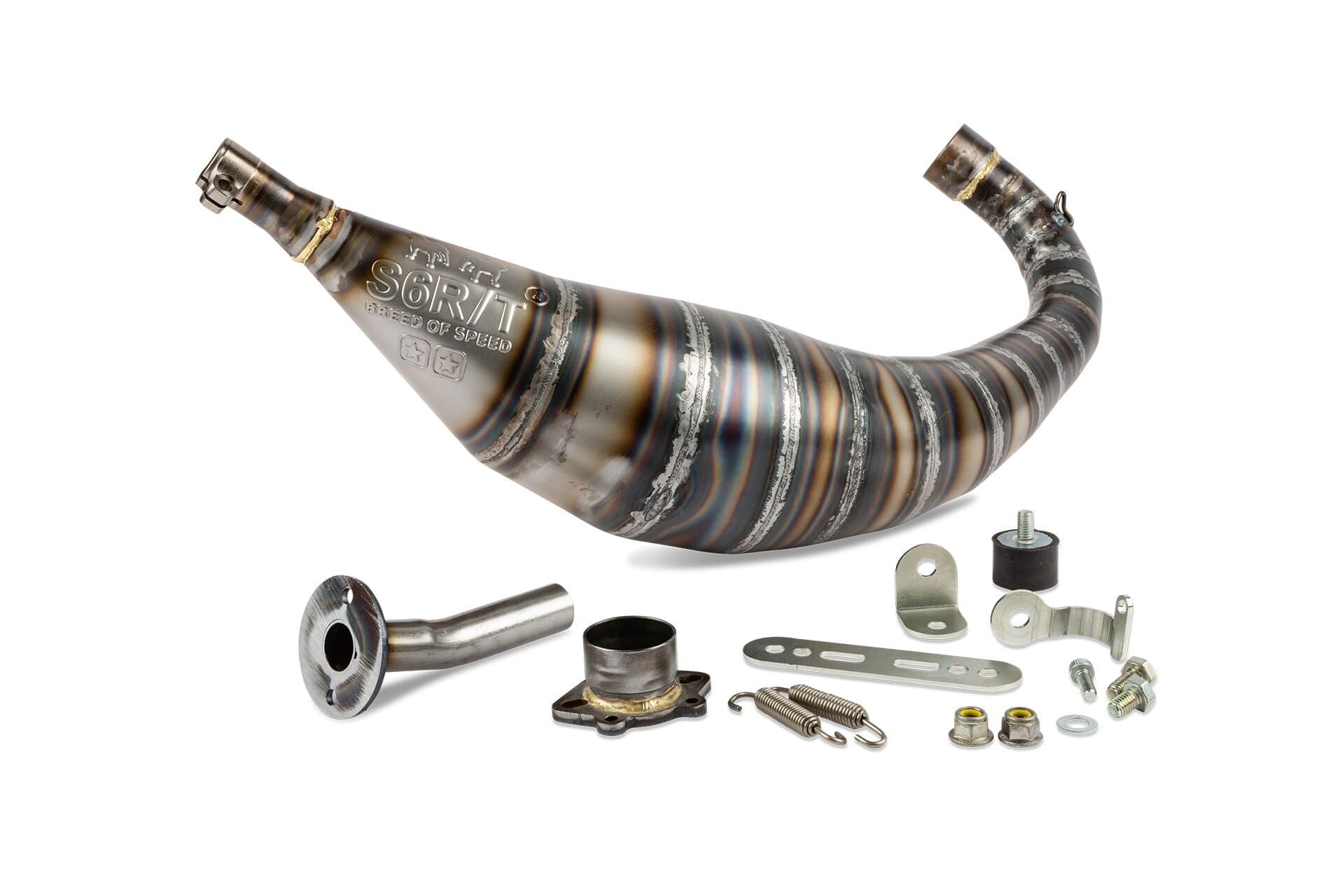 s6-96193951 marmitta (senza silenziatore) stage6 r/t 90 - 100cc derbi senda (d50b0) stage6 rt, COD: S6-96193951