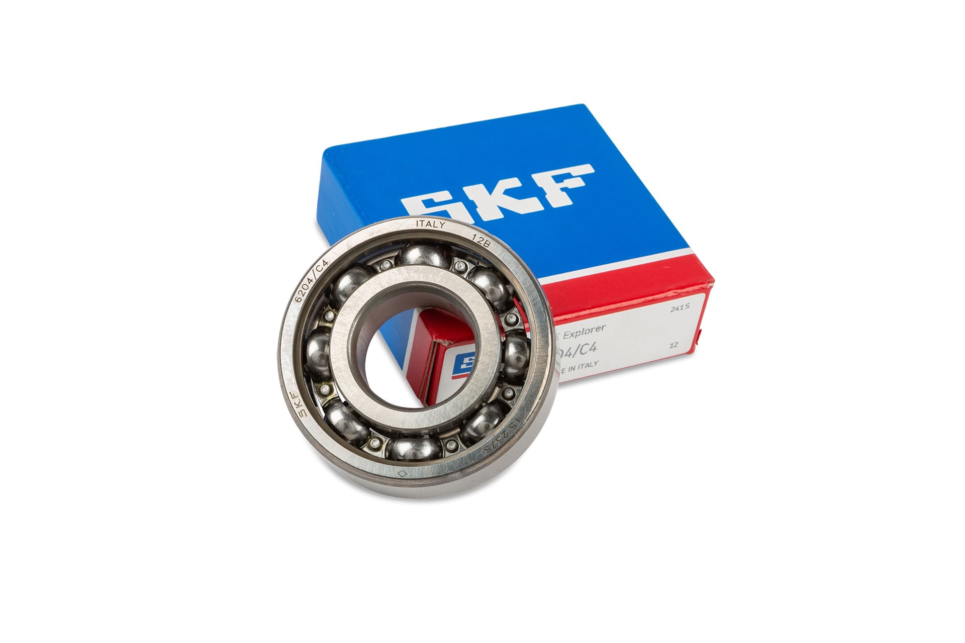 SKF974312 Cuscinetto SKF 6204-C4 - 20x47x14mm gabbia in acciaio, COD: SKF974312