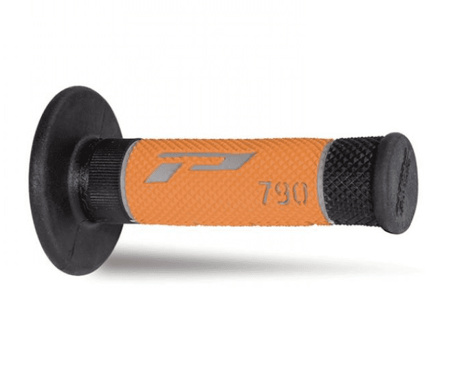 405401390 pair of progrip 790-234 mx grips, grey/orange/black, triple density, without hole