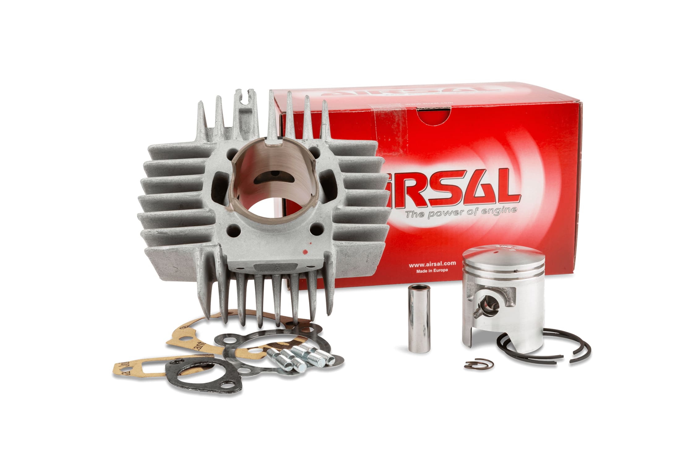 C02030844 Gruppo Termico d.44mm Airsal Alu 65cc Puch Maxi (alette piccole), COD: C02030844