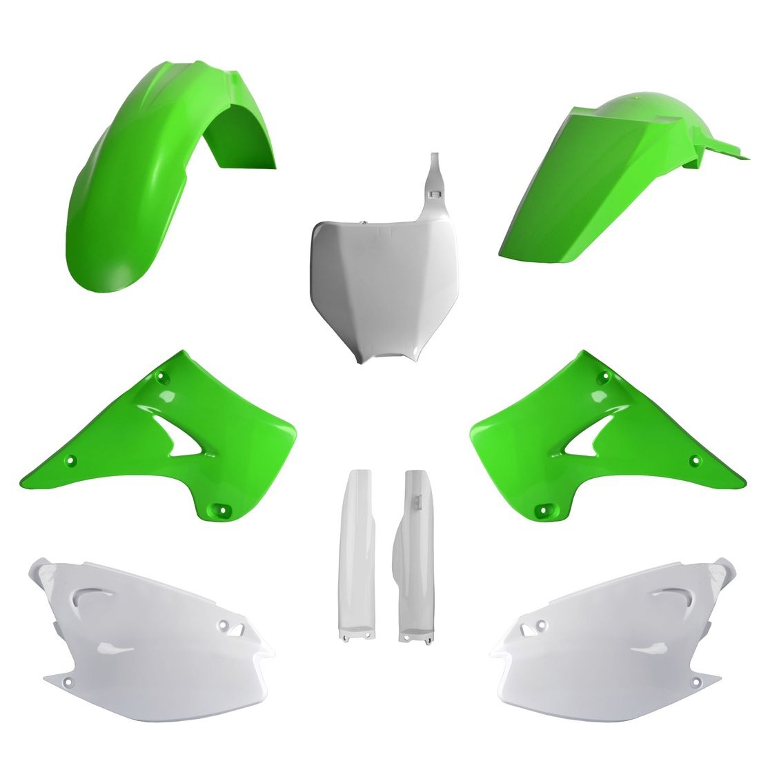 P91480 Kit plastiche KAWASAKI Verde05/Bianco