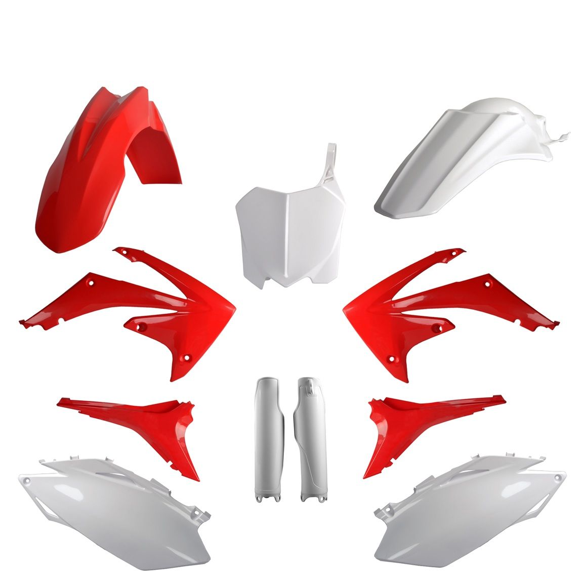 P91525 Kit plastiche HONDA Rosso cr04/Bianco