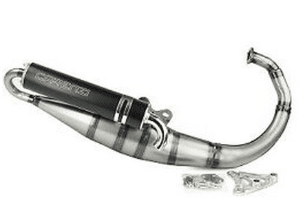 017270 Carenzi Daemon Stainless Steel Booster / Minarelli Vertical Approved Exhaust