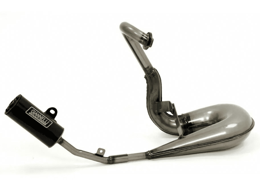 30510+30511 marmitta giannelli +silenziatore in alluminio x vespa pk 50 omologata