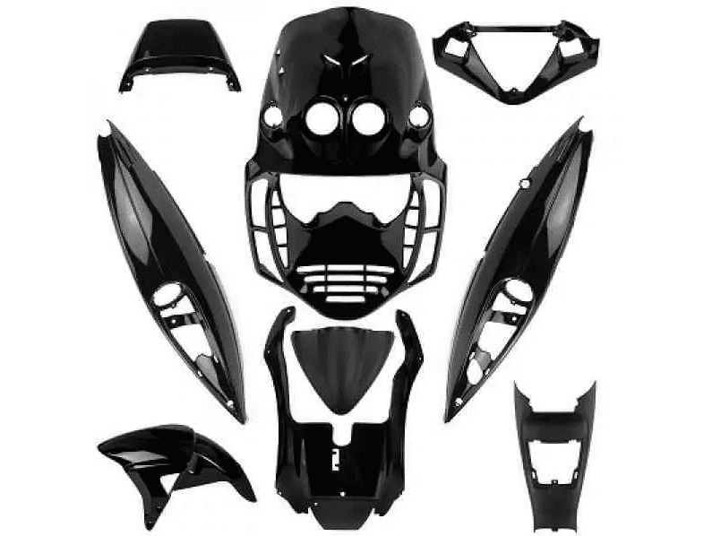 77390100 black fairing kit malaguti f12 lc from 2003 to 2007