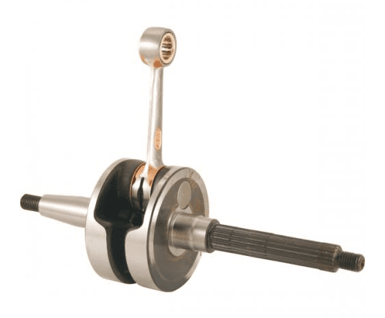 100030200 crankshaft rms racing piaggio gilera 2t 50cc - balanced, polished connecting rod and hq roller cage
