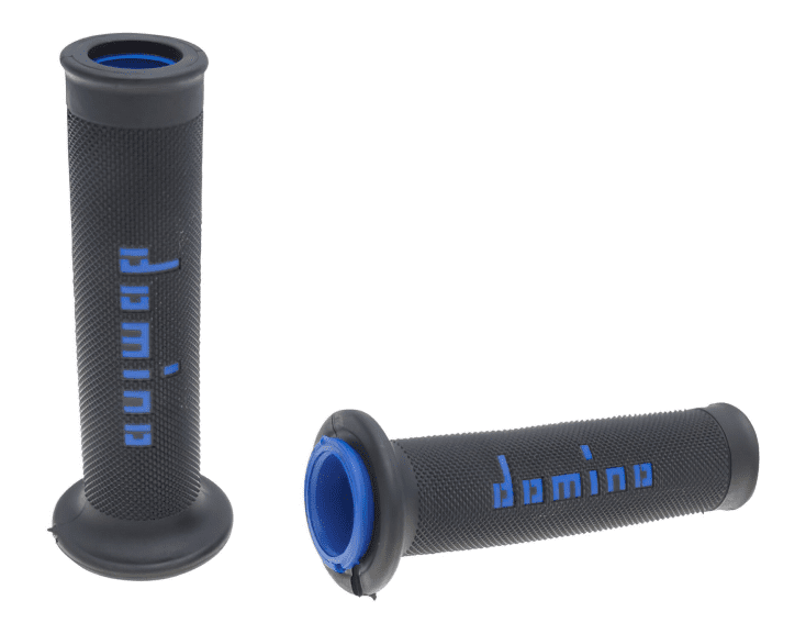 DOM37196RP Manopole Domino A010 On-Road nero / blu (aperto), COD: DOM37196RP
