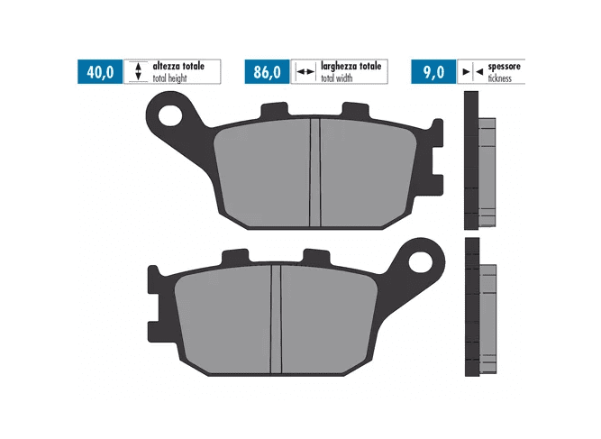 P174.2072 Pastiglie freno Polini sinterizzato Honda Forza 250, COD: P174.2072