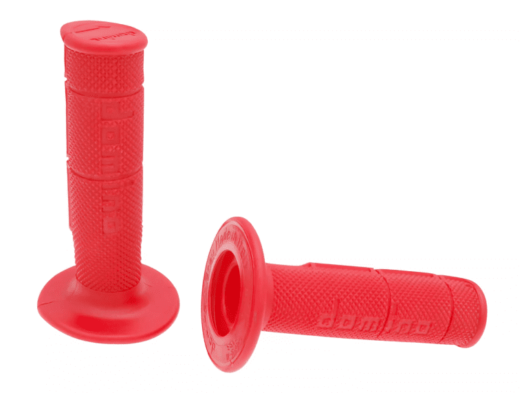 DOM37071RP Manopole Domino 1150 Off-Road half-waffle rosso, COD: DOM37071RP
