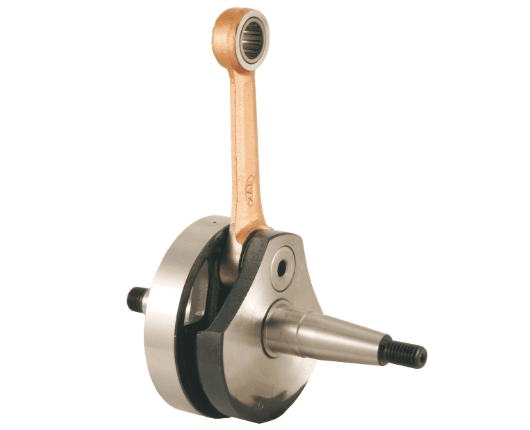 100010230 standard crankshaft rms piaggio vespa - lml - ape 50cc - small cone with two cages