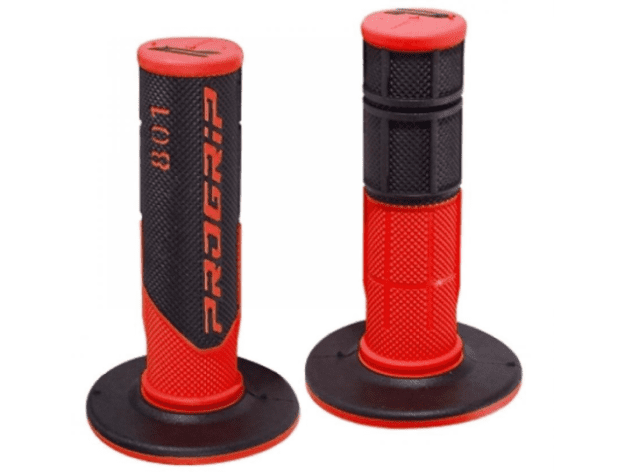 344114a pair of pro grip 801 black / red grips