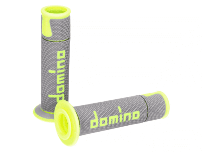 DOM48749 Manopole Domino A450 On-Road Racing grigio / giallo (aperto), COD: DOM48749