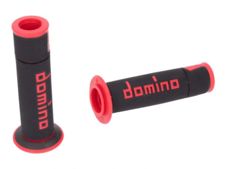 DOM39775RP Manopole Domino A450 On-Road Racing nero / rosso (aperto), COD: DOM39775RP