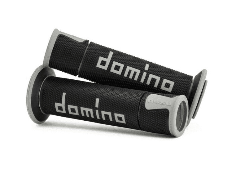 a45041c5240b7-0 pair of black/grey domino road-racing grips