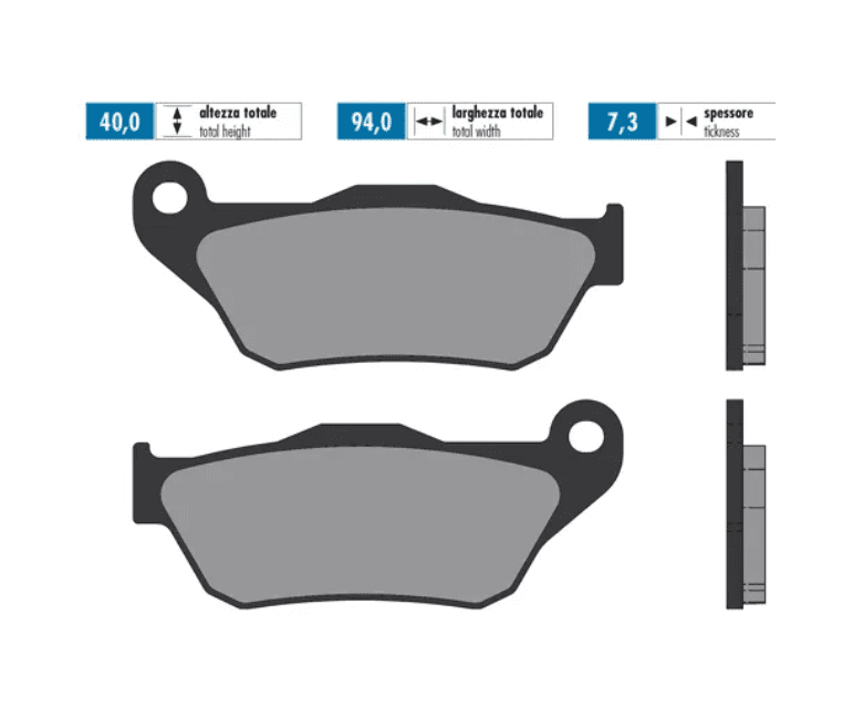 P174.0080 Pastiglie freno Polini Original Yamaha Xmax 125 2006 - 2009, COD: P174.0080