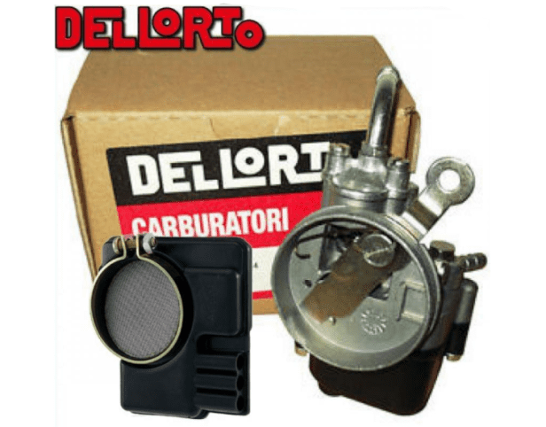 02044+100602970 carburetor + air filter dellorto sha 13 13 piaggio ciao