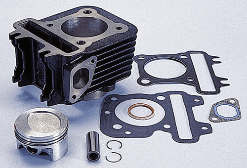 140.0202 Polini Evo 78cc cylinder kit d.49 Derbi Atlantis 50 4t Piaggio 2v cast iron air 2 valves stroke 41.8