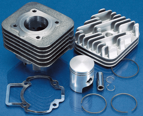 140.0189 Polini 50cc cylinder kit d.40 Derbi Atlantis 02, Bullet, City, Two Chic 50 Piaggio cast iron air sp.12 stroke 39.3