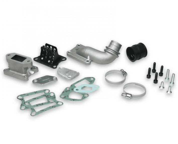 2015911 Malossi intake manifold kit Vespa PK 125 reed valve to cylinder 2nd series for phbl 25 carburetor
