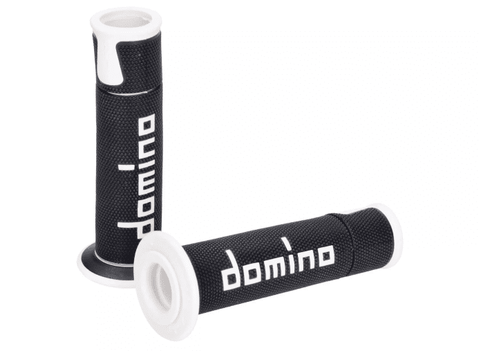 DOM48747 Manopole Domino A450 On-Road Racing nero / bianco (aperto), COD: DOM48747