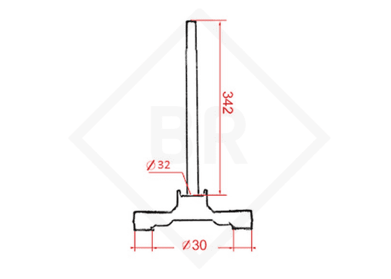 290188 aprilia sr fork plate