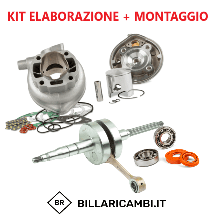 kit preparazione completo + montaggio minarelli orizzontale 80 sport athena