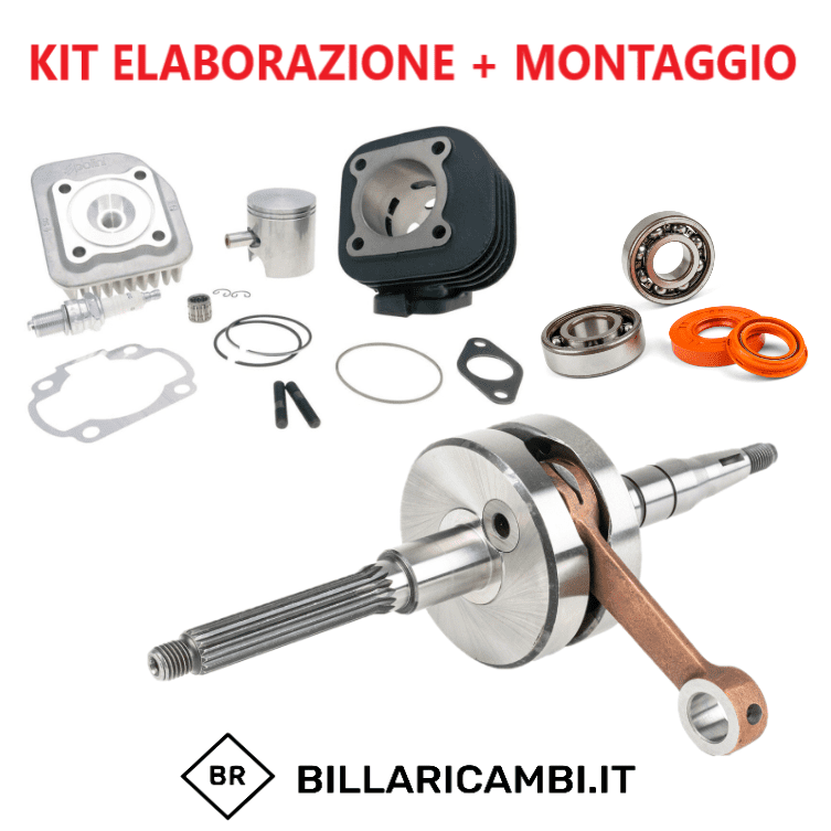 Complete preparation kit + assembly minarelli horizontal air polini stroke 70cc