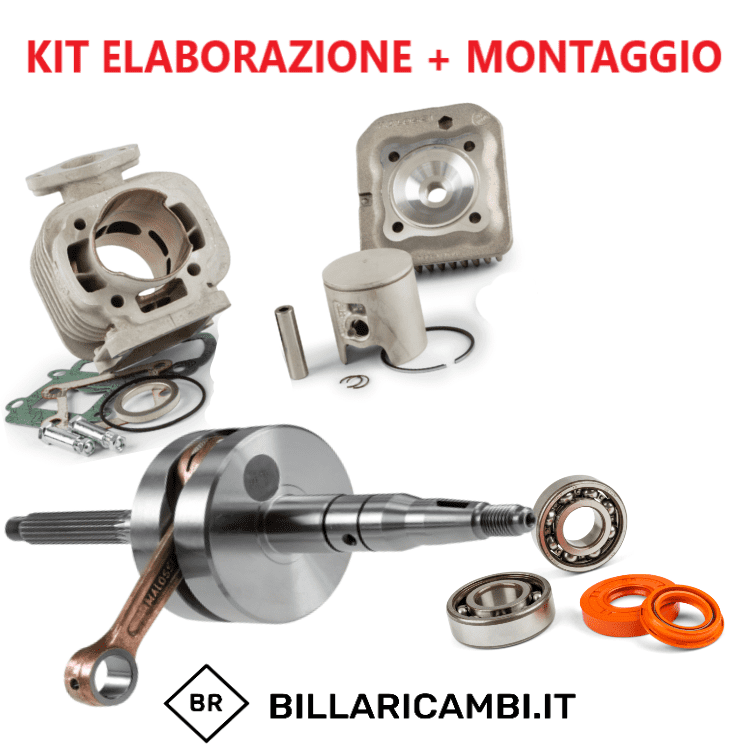 complete preparation kit + assembly minarelli vertical 70 malossi mhr