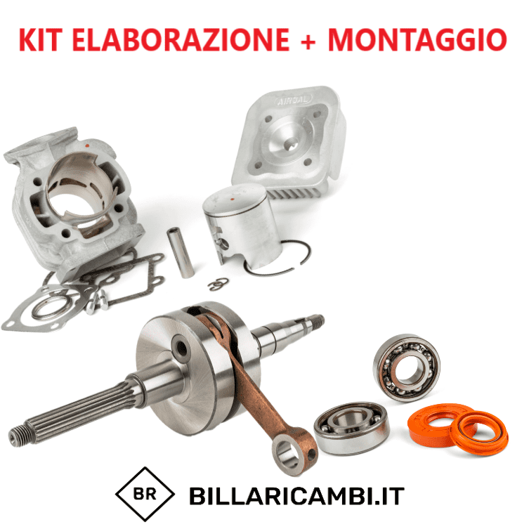 kit preparazione completo + montaggio minarelli verticale airsal 70cc alluminio