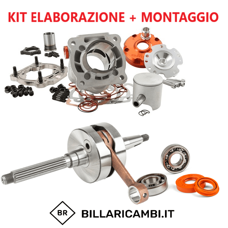 kit preparazione completo + montaggio piaggio liquido maxi kit tpr 86cc