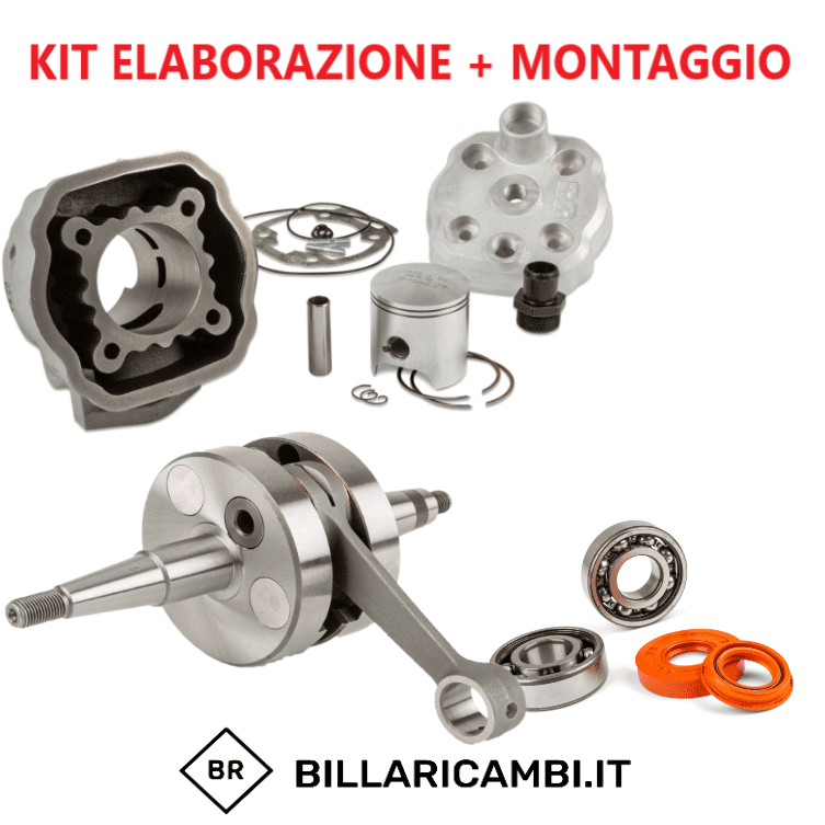kit preparazione completo + montaggio derbi d50b0 stage6 88cc streetrace ghisa
