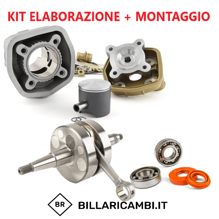 kit preparazione completo + montaggio derbi d50b0 metrakit pro race 3 70cc